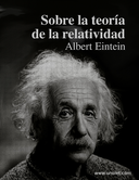 Portada libro Sobre la teoría de la relatividad de Albert Einstein